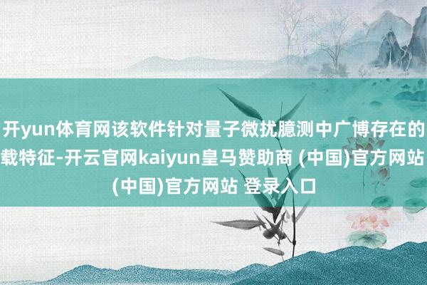 开yun体育网该软件针对量子微扰臆测中广博存在的不步调负载特征-开云官网kaiyun皇马赞助商 (中国)官方网站 登录入口